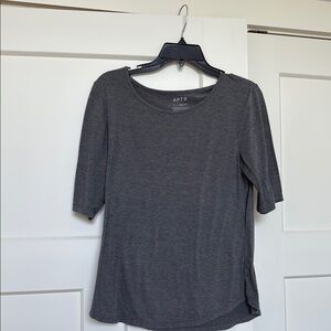 Apt. 9 Women's Charcoal Long Sleeve Top